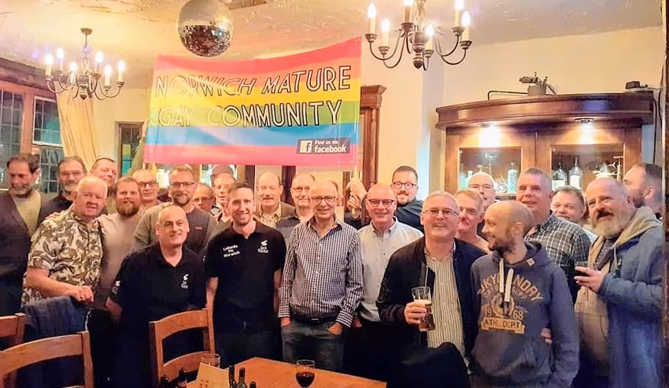 Group picture of the Norwich Mature Gay Community